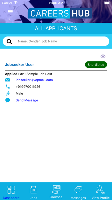 CareersHub Job Portal Screenshot