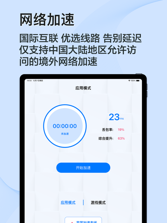 Smallrocket-VPN网络加速器 iPad screenshot 1 - Utilities app