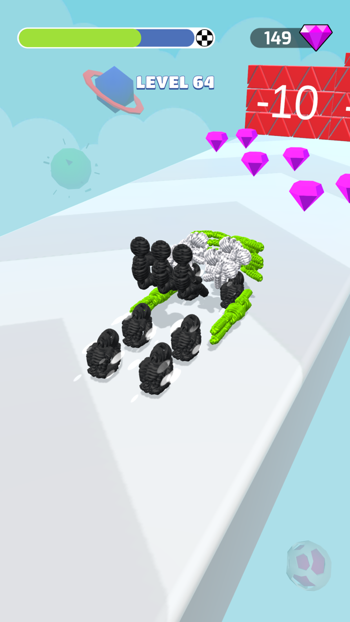 Human Vehicle Rope-man 3d run