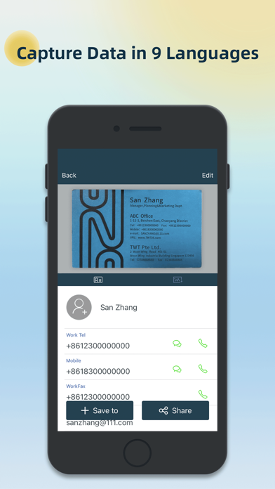 Screenshot #2 for samcard- business card scanner