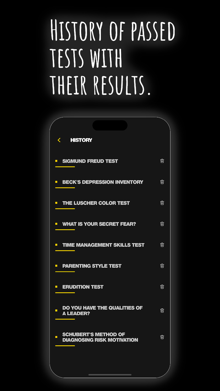 Psychological tests and quizzes