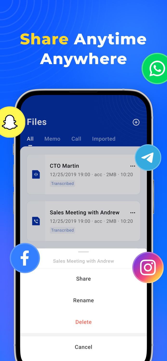 Owll Call Recorder and AI Note