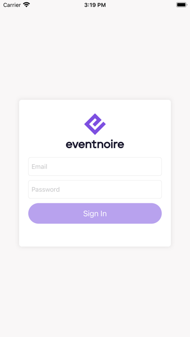 Eventnoire Organizer Screenshot