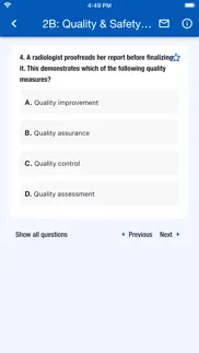 nis qbank - radiology core iphone screenshot 3