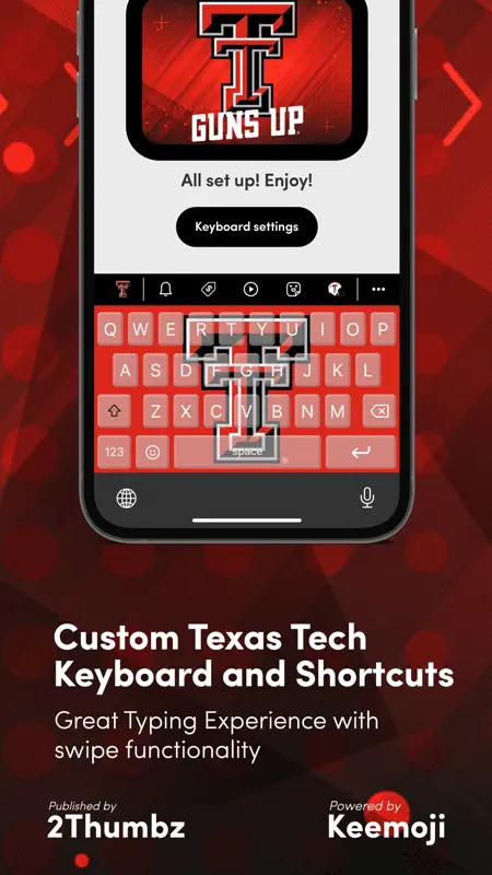 Texas Tech Official Keyboard screenshot 5 of 7