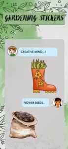 Watercolor Gardening Sticker screenshot #2 for iPhone