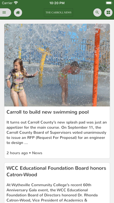 The Carroll News eEdition Screenshot