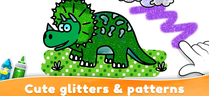 Toddler Coloring Page Glitter