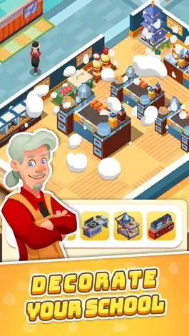 Game screenshot Idle Cooking School apk