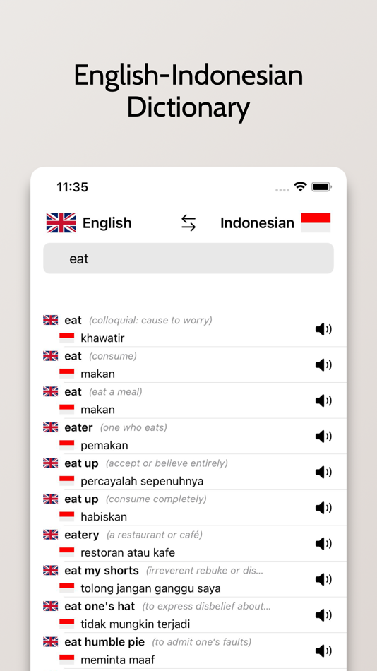 #1. Indonesian/English Dictionary (iOS) 由: FB PUBLISHING LLC