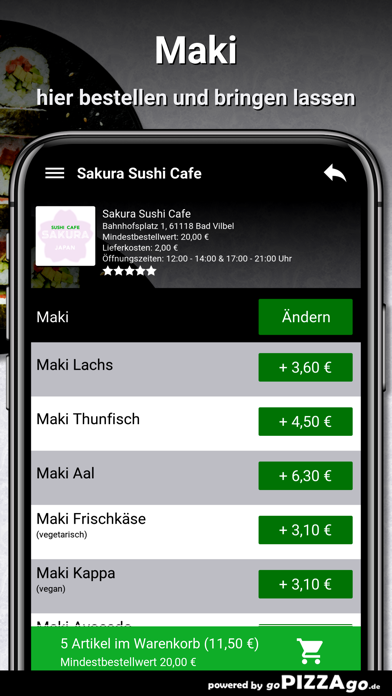 Sakura Sushi Cafe Bad Vilbel Screenshot