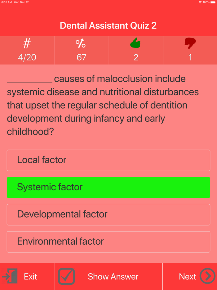 Dental Assistant Quizzes