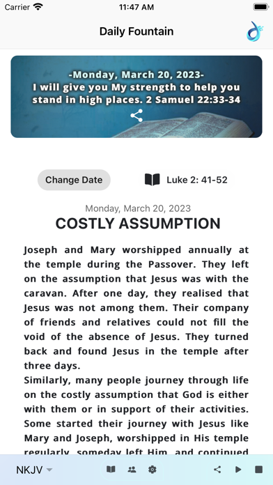 Daily Fountain Devotional Screenshot