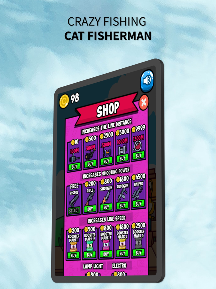 Crazy Fishing - Cat Fisherman