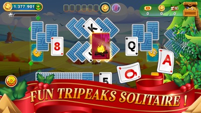 Solitaire TriPeaks Travel. Screenshot