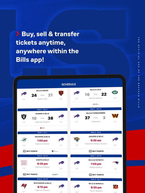 Screenshot #6 pour Buffalo Bills Mobile