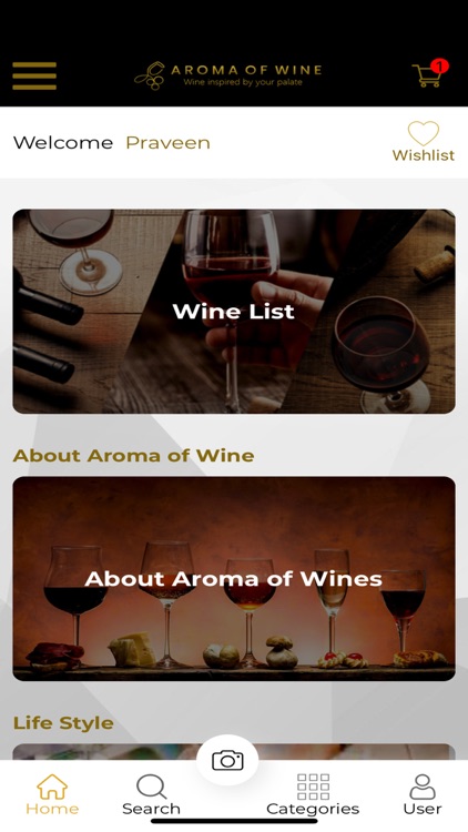 Aroma of wine