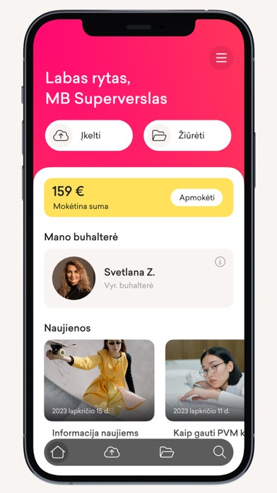 Buhalterės.lt Screenshot