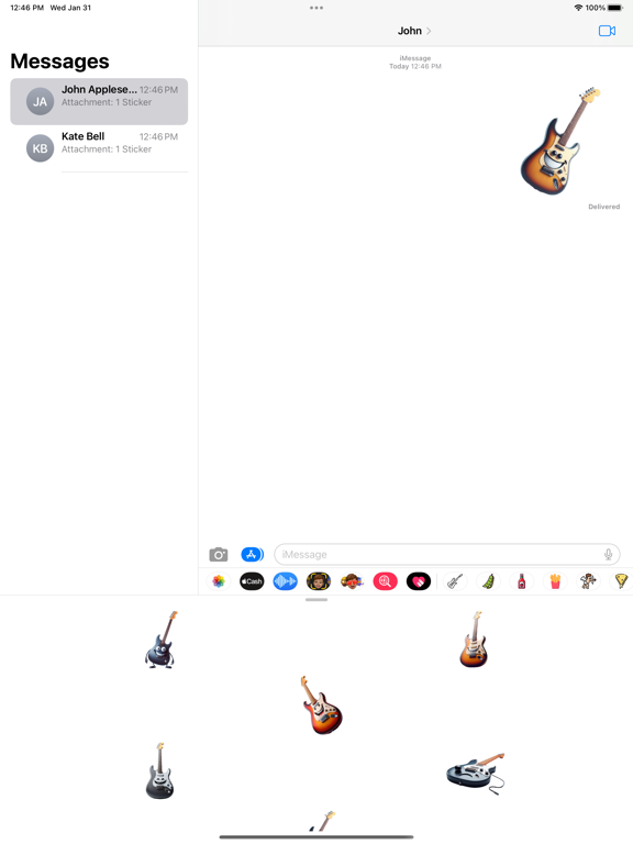 Screenshot #6 pour Electric Guitar Stickers