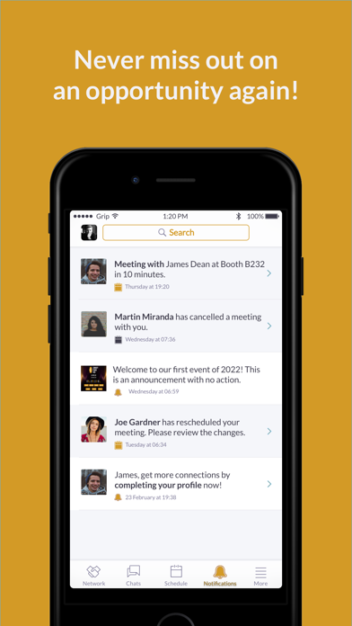 Commodities People Events Screenshot