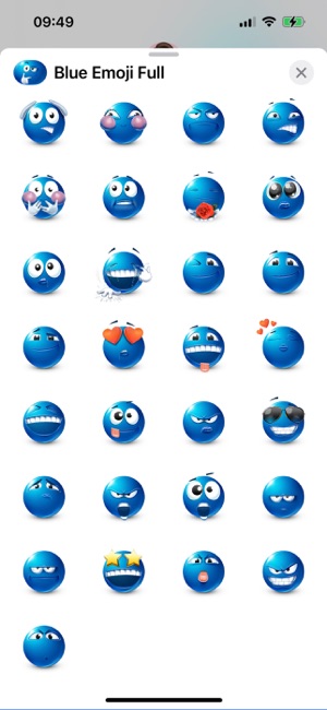 Blue Emoji on the App Store