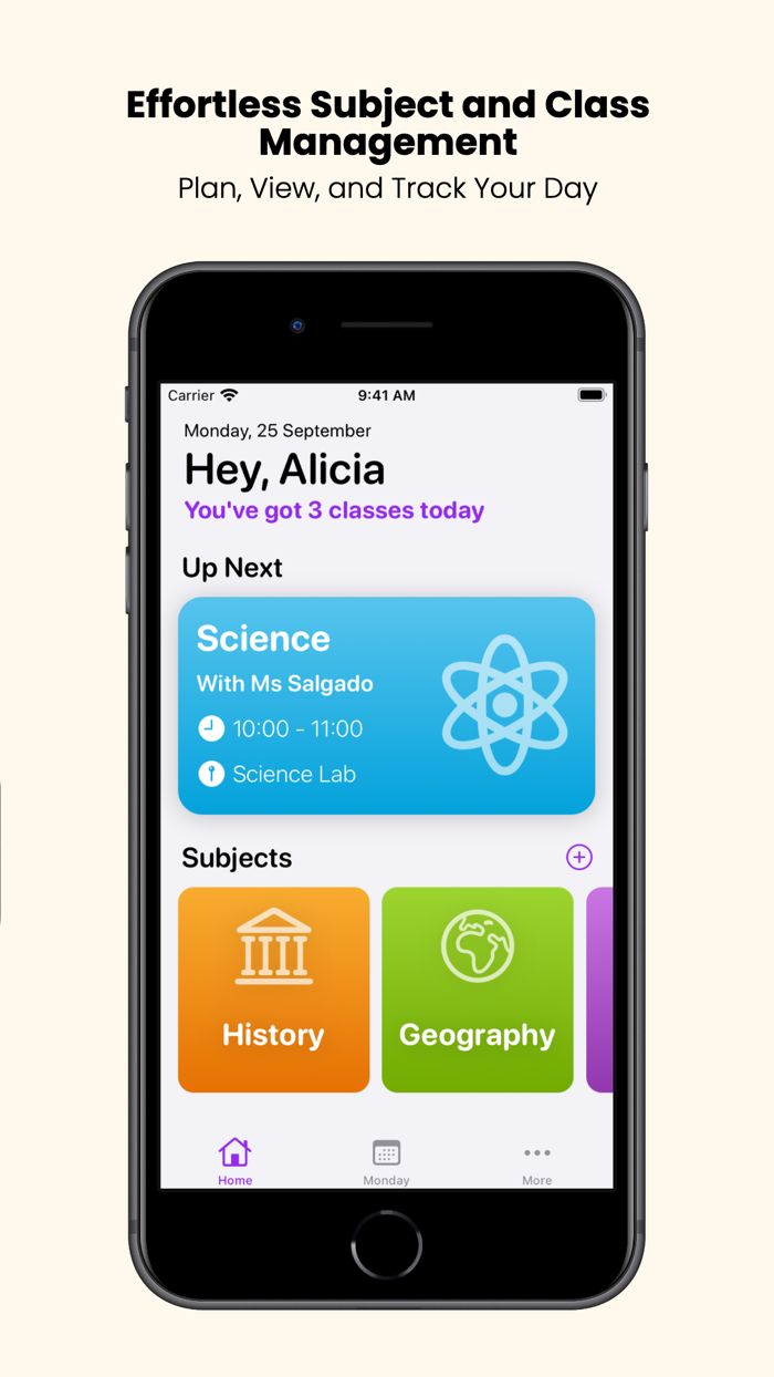 Subjects - Class Timetable