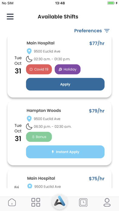 Allegiant Clinician Connect Screenshot
