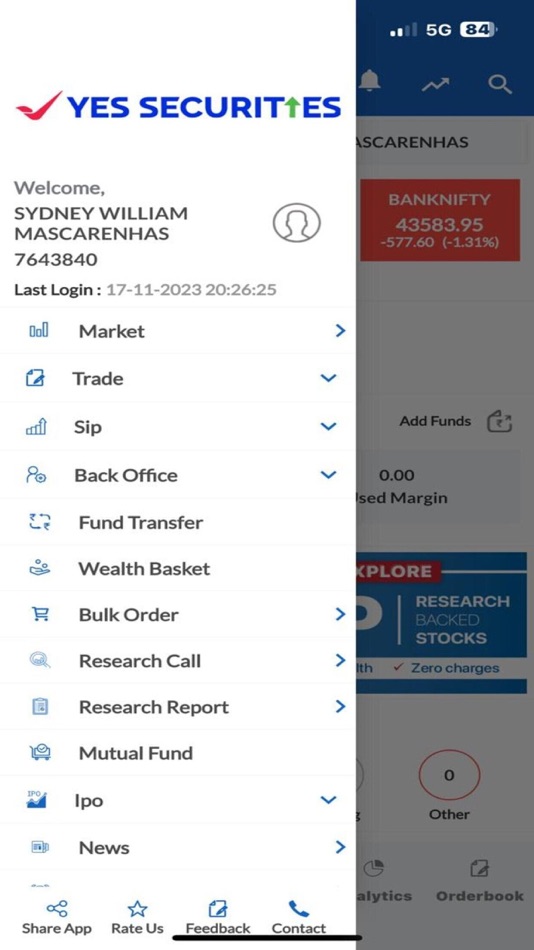 #4. YES STOCK TRADER (iOS) 由: Yes Securities (India) Limited.