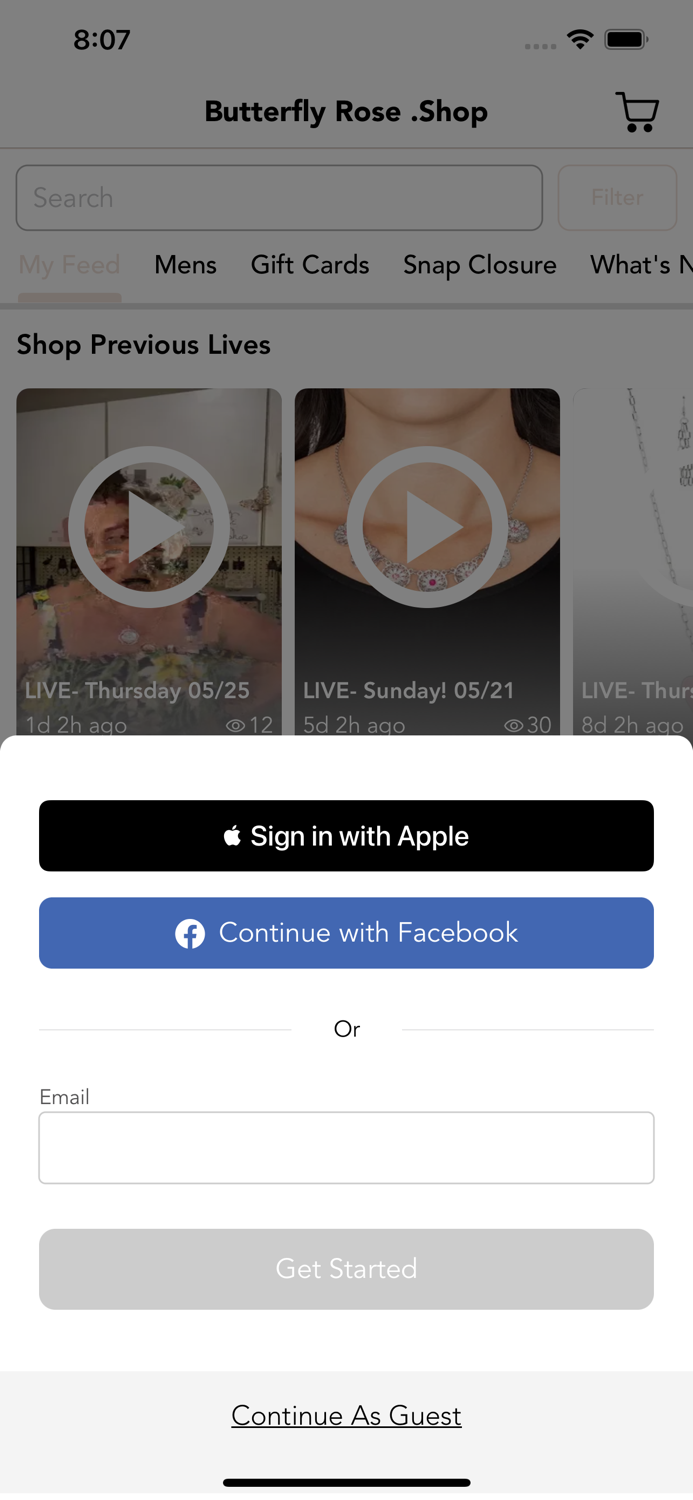 Butterfly Rose .Shop