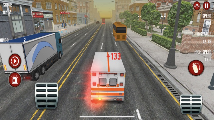 Ambulance Endless Race in City screenshot-3