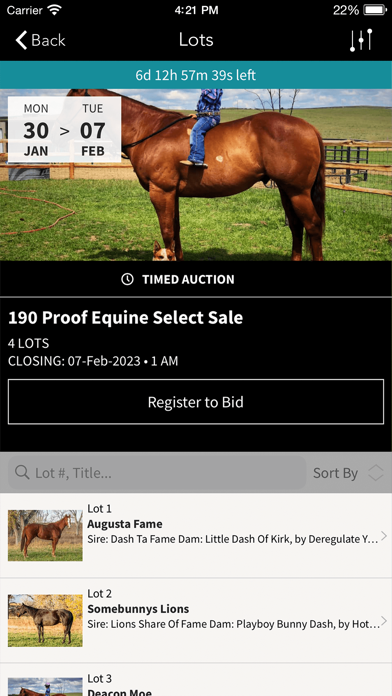 190 Proof Equine LLC Screenshot