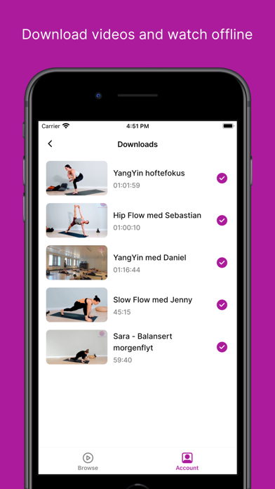 OnlineYoga Screenshot