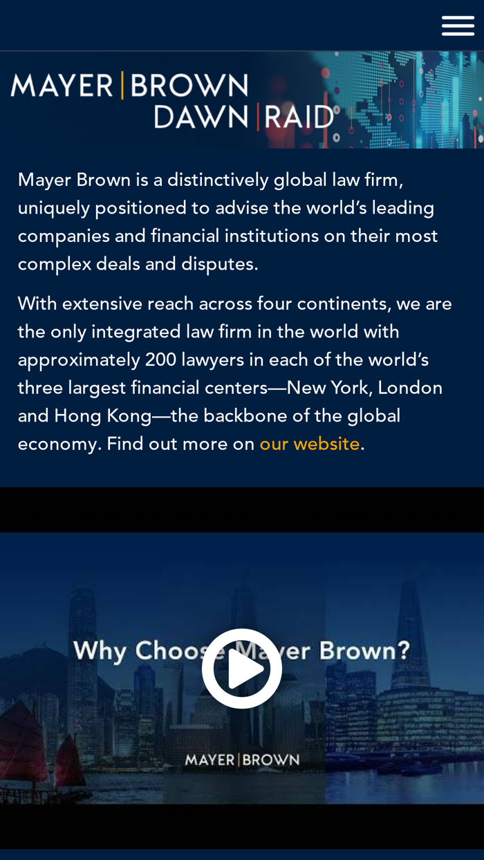 Mayer Brown Dawn Raid