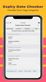expiry date checker iphone screenshot 1