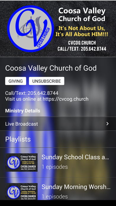 Coosa Valley COG Screenshot