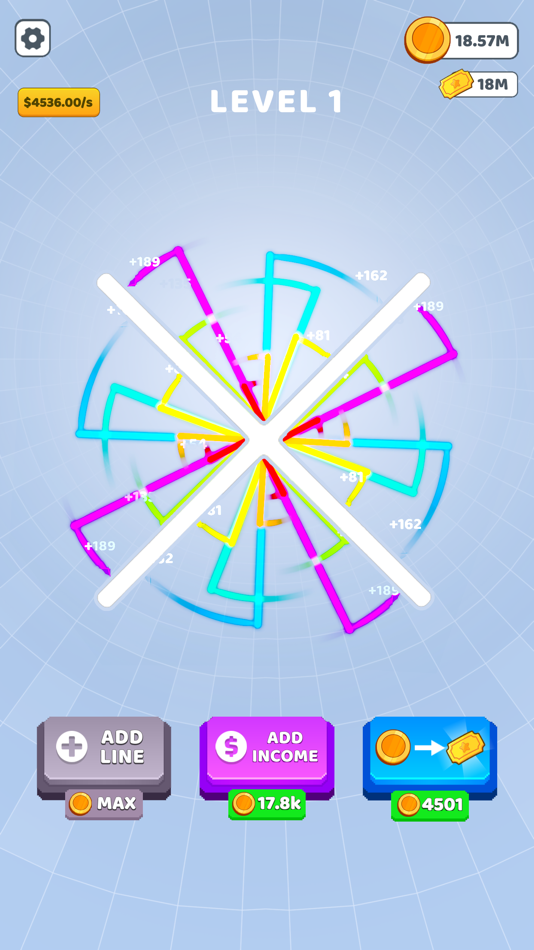 #3. Bouncing Rainbow: Tycoon Games (iOS) Podle: DEVGEIM