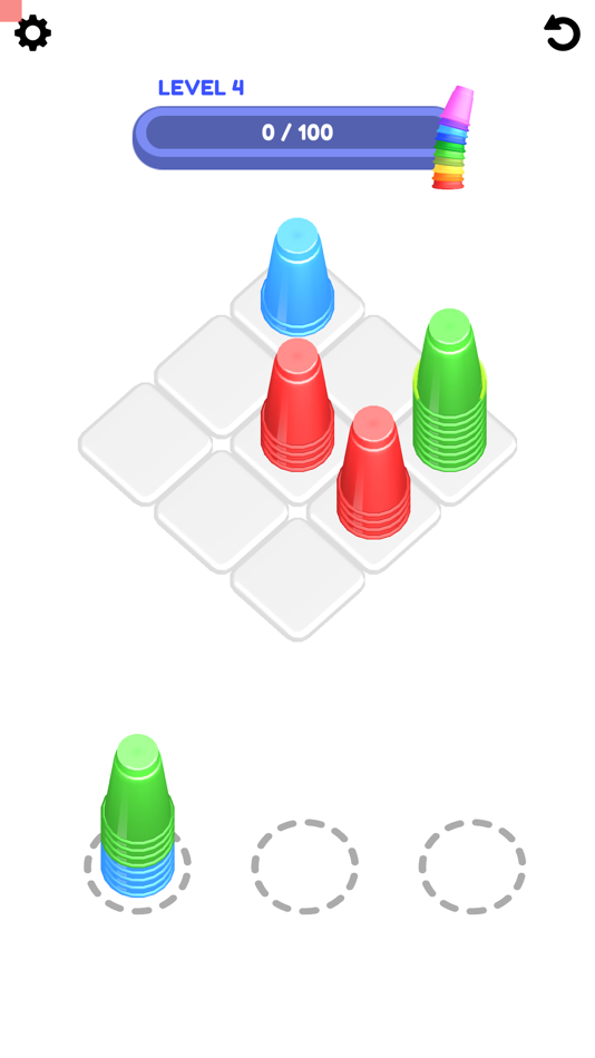 #2. Cup Stacker! (iOS) 由: Gybe Games