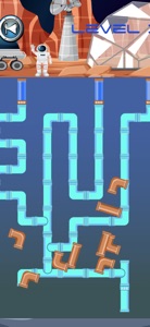 Space Pipes Connect Puzzle screenshot #4 for iPhone
