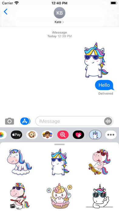 Bad Unicorn Stickers Screenshot