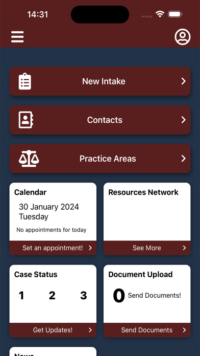 Screenshot #1 pour McIver Law Firm Mobile App