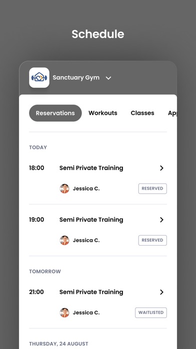 Sanctuary Gym Screenshot