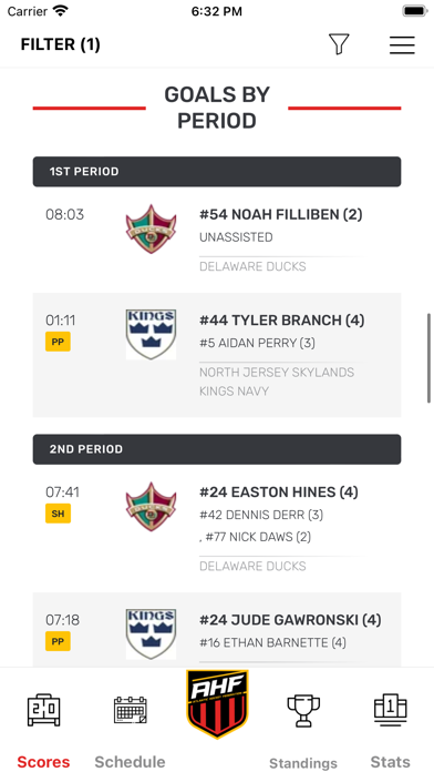 Atlantic Hockey Federation Screenshot
