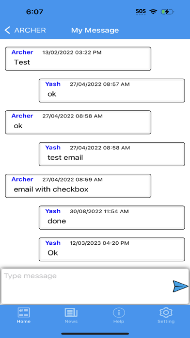 ARCHER MOBILE APP Screenshot