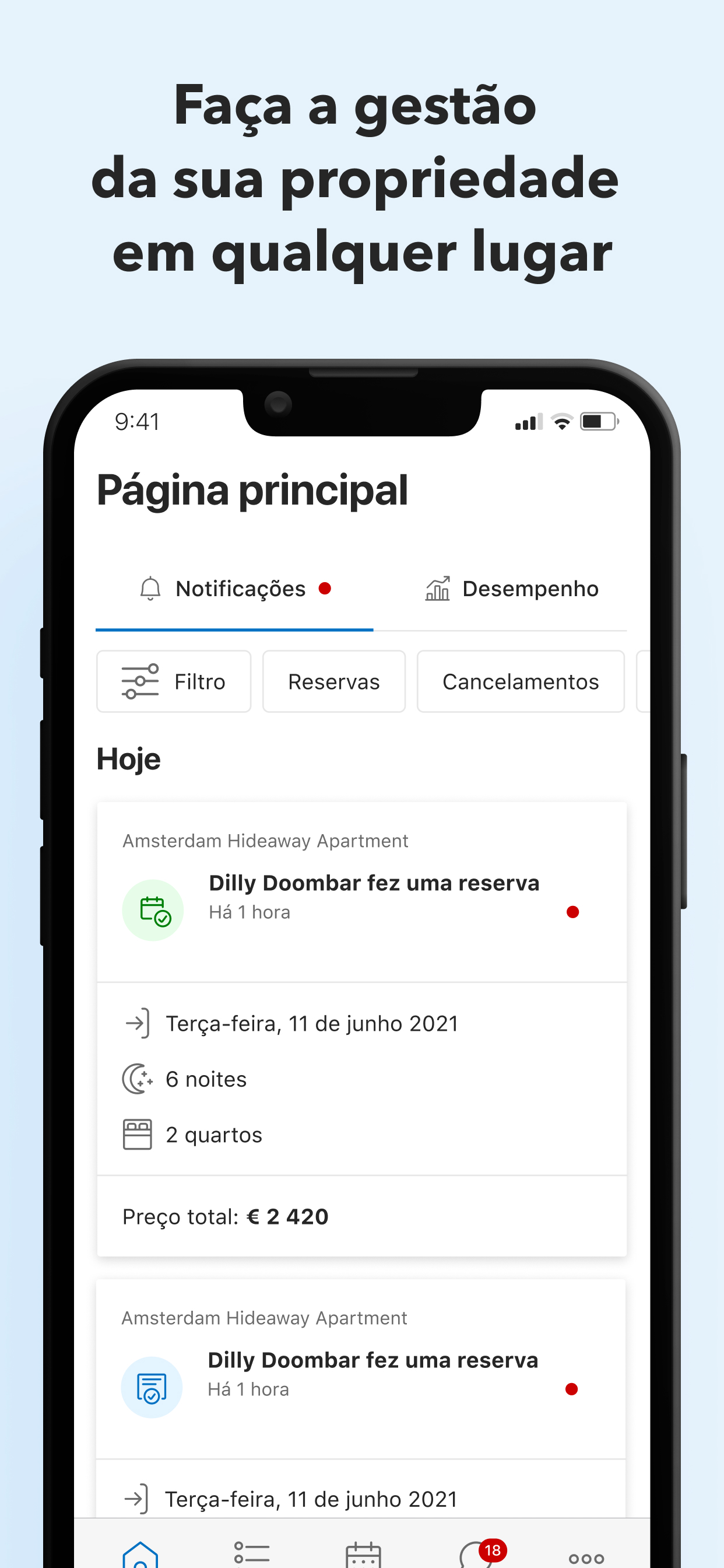 Pulse para Booking.com
