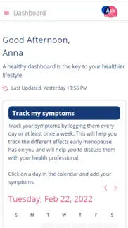 askearlymenopause iphone screenshot 2