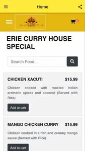 Erie Curry House screenshot #2 for iPhone