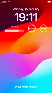 countdown, widgets iphone screenshot 1
