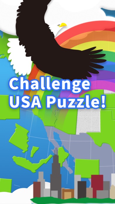 USA Map Puzzle HD Screenshot