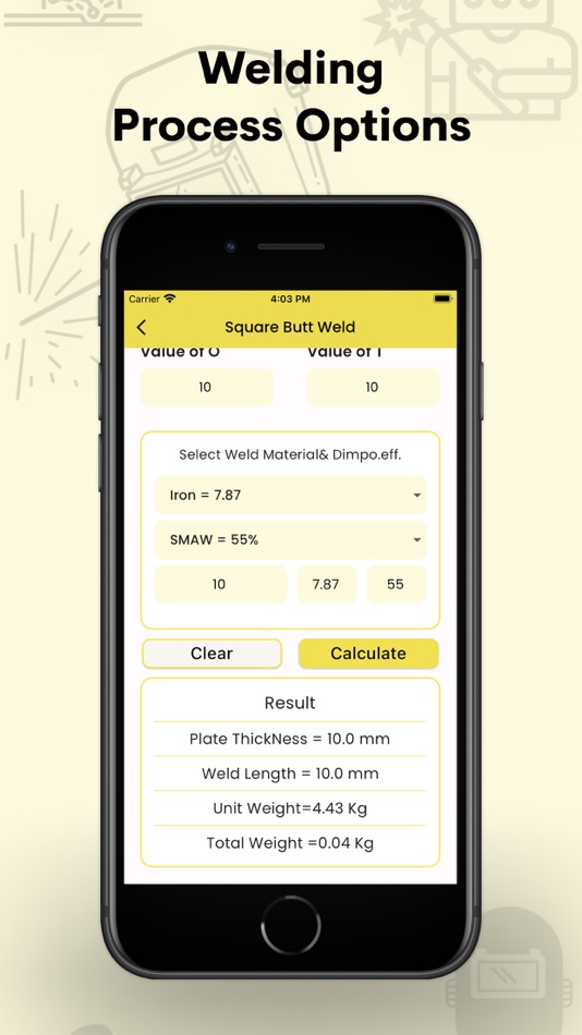 #5. Welding Weight and Cost Calc (iOS) 由: Kantaben Gorasiya