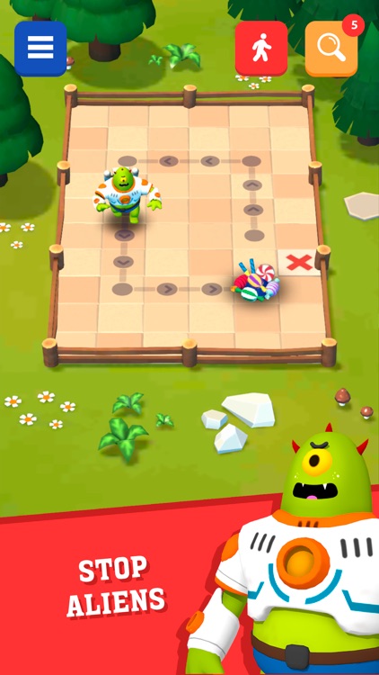 Aliens away! Brainteaser game